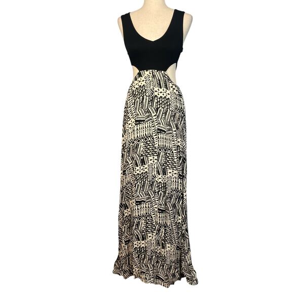 L*Space Ivory Coast Sleeveless Cutout Maxi Dress Black Small - Picture 5 of 10